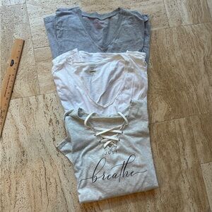 Trio of Tees - Neutral colors